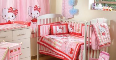 Hello Kitty Striped Crib Bedding Accessory