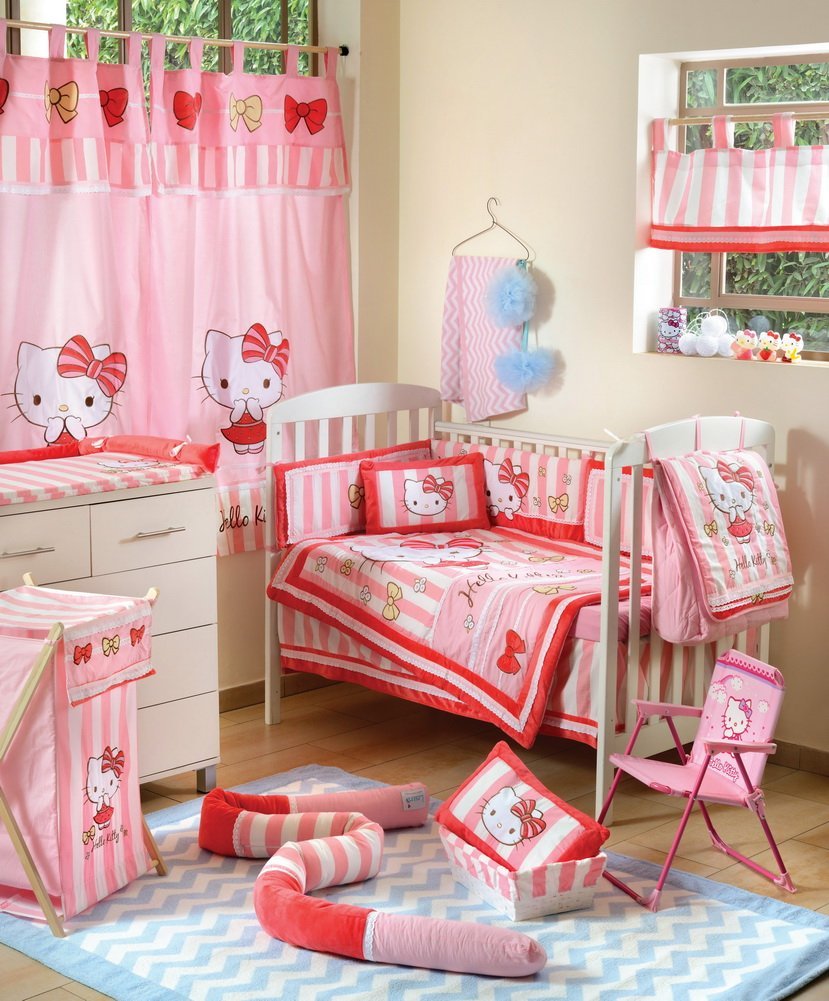 Hello Kitty Striped Crib Bedding Accessory