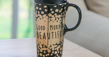 Cypress Home Metallic Good Morning Mug