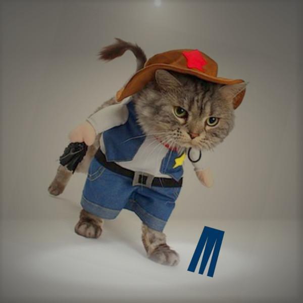 Mikayoo Pet Dog Cat Cowboy Costumes