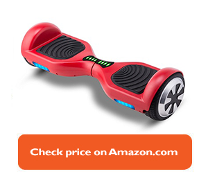 red hoverboard with black pads