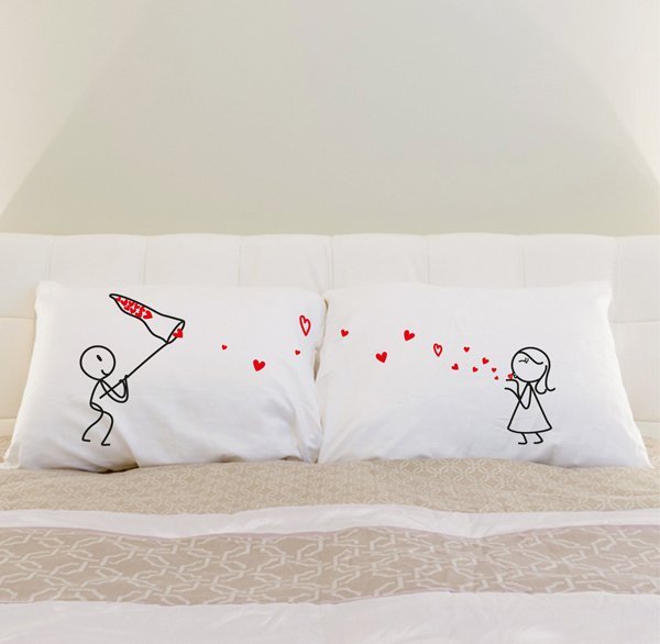 Catch My Love! His & Hers Couple Pillowcases
