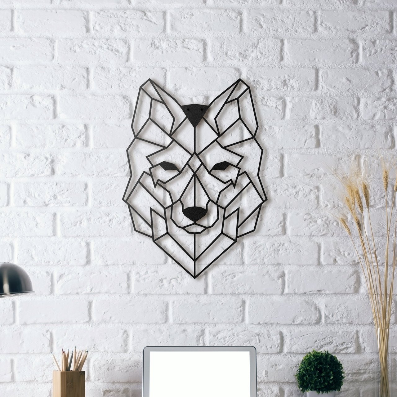 Wolf Metal  Wall Art  Petagadget