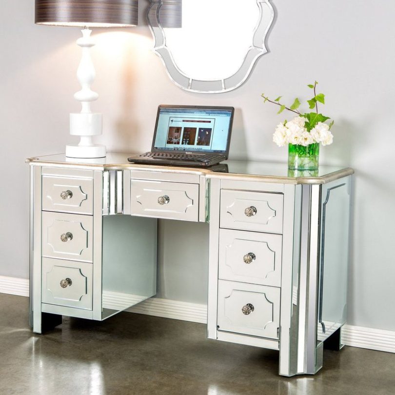 Hudson Mirrored Vanity Table / Desk