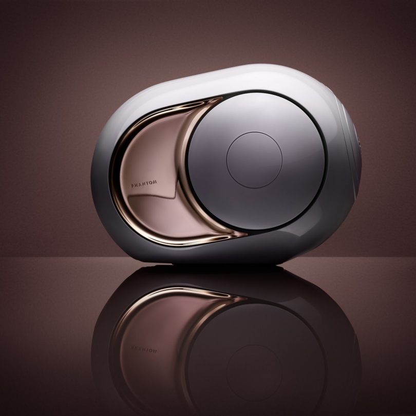 Gold Phantom Wireless Speaker by Devialet