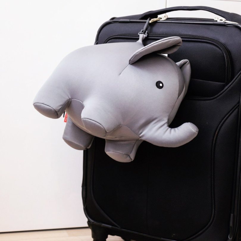 Zip And Flip Elephant Travel Pillow