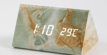 Retro Marble Table Clock