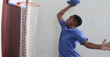 Dirty Dunk Over-the-Door Basketball Hoop Laundry Hamper