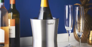 VonShef Wine Bottle Cooler Chiller, Stainless Steel