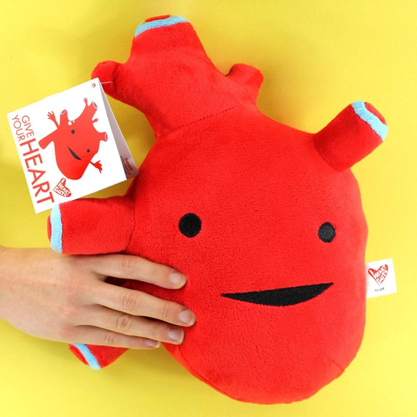 human heart plush