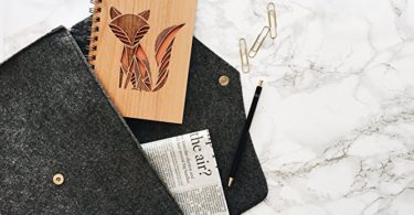 Fox Laser Cut Wood Journal