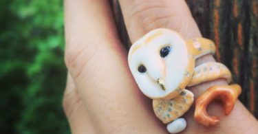 Mary Lou Owl Trio Ring