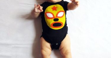 Baby Onesie – Luchador Amarillo