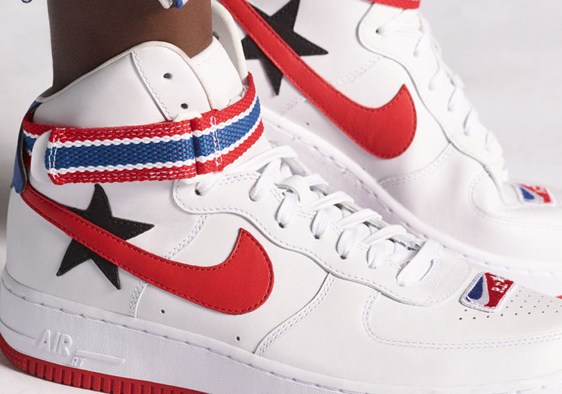 NikeLab White Riccardo Tisci Edition Air Force 1 High Sneakers