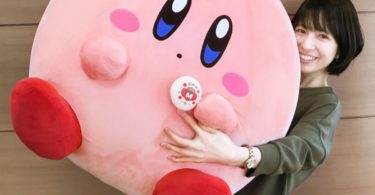 Giant Kirby Plush Toy and Manju Cake Set