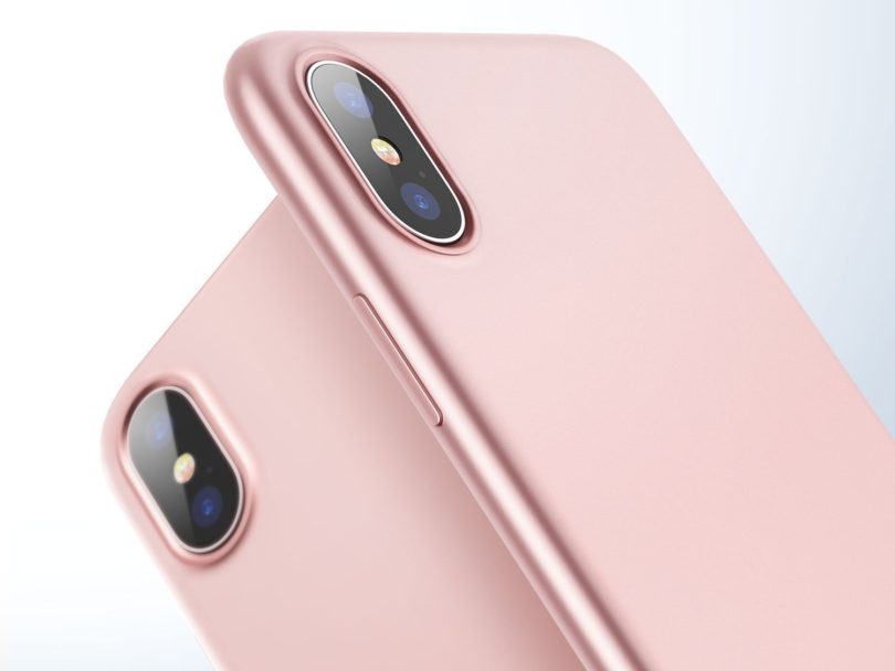 iPhone X Case, ESR Slim Rose Gold Soft TPU Cover