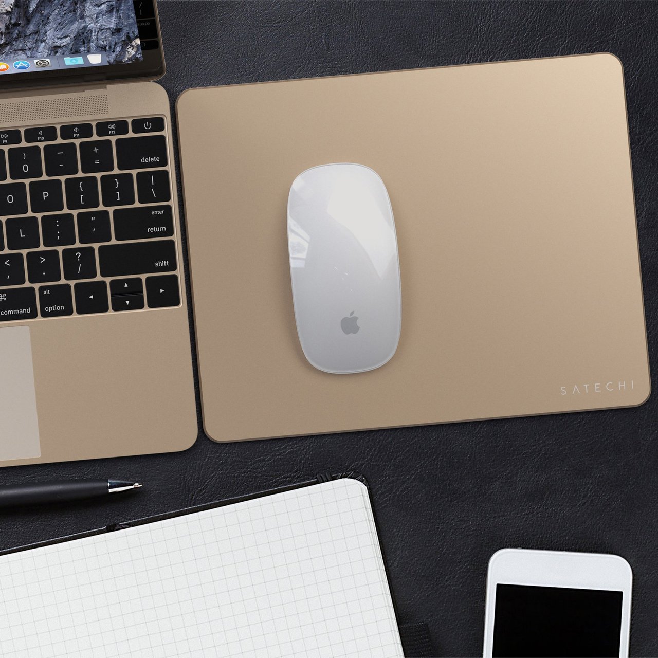 Gold Aluminum Mouse Pad