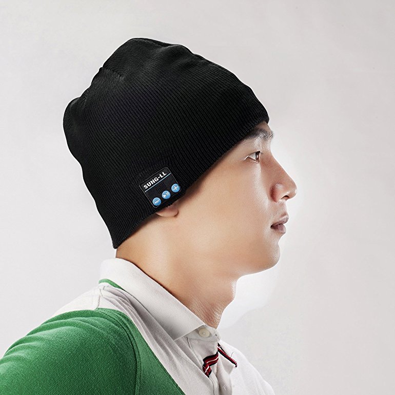 Sung-ll Soft and Warm Hat Wireless Beanie with Bluetooth