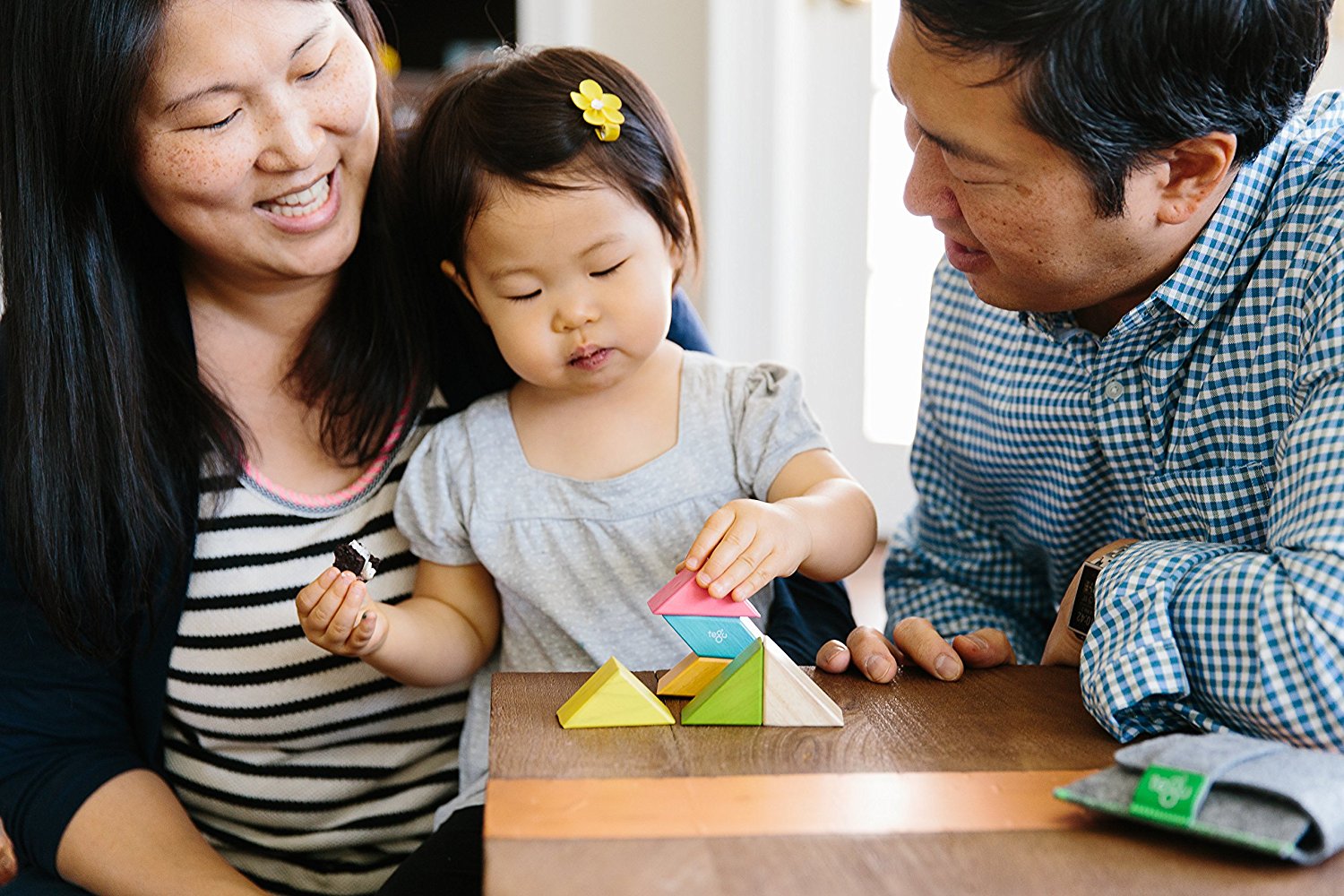 6 Piece Tegu Pocket Pouch Prism Magnetic Wooden Block Set ...