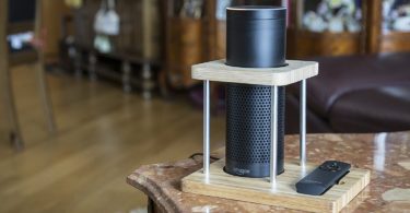 Bamboo Speaker Stand for Amazon Echo