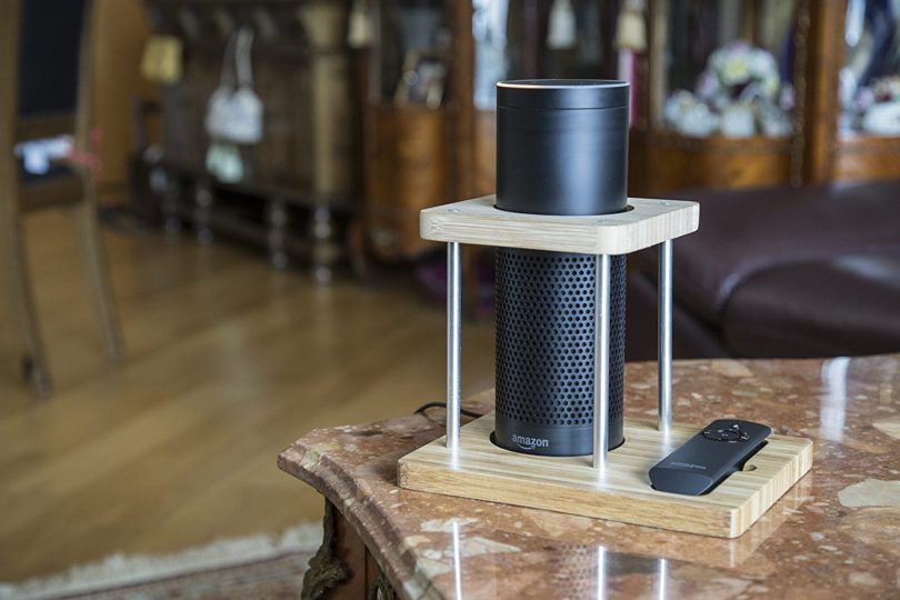 Bamboo Speaker Stand for Amazon Echo