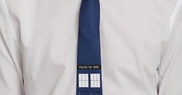 Blue Doctor Who Unisex Tardis Necktie