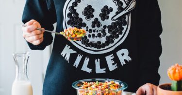 Cereal Killer Skull Crewneck Sweatshirt