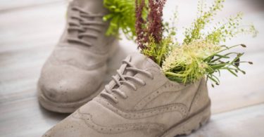 Concrete Brogue Vase