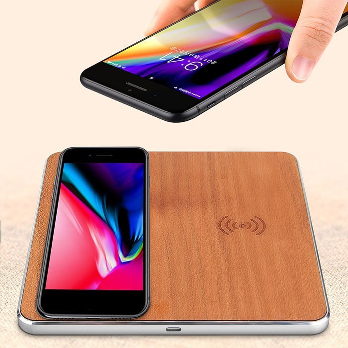 Dual Wooden Fast QI Wireless Charger