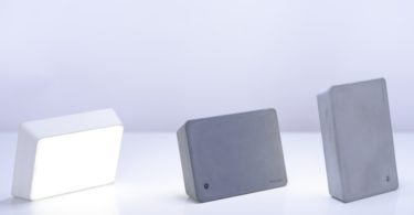 Lite Grey Concrete Brick Lamp