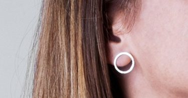 Sterling Silver Open Circle Earrings