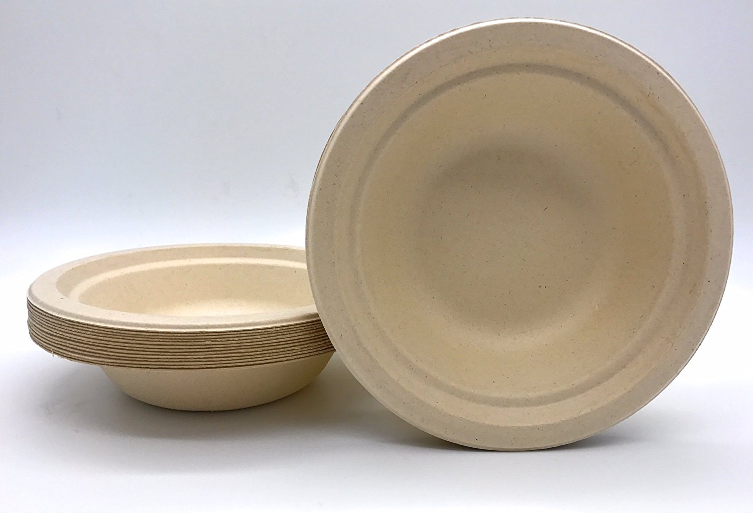 Eco-friendly Disposable Paper Bamboo Bowls