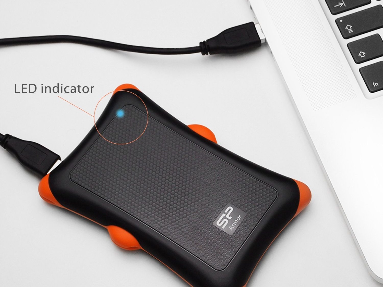 Silicon Power 1TB Rugged Armor A30 Military Grade Shockproof USB 3.0 HDD