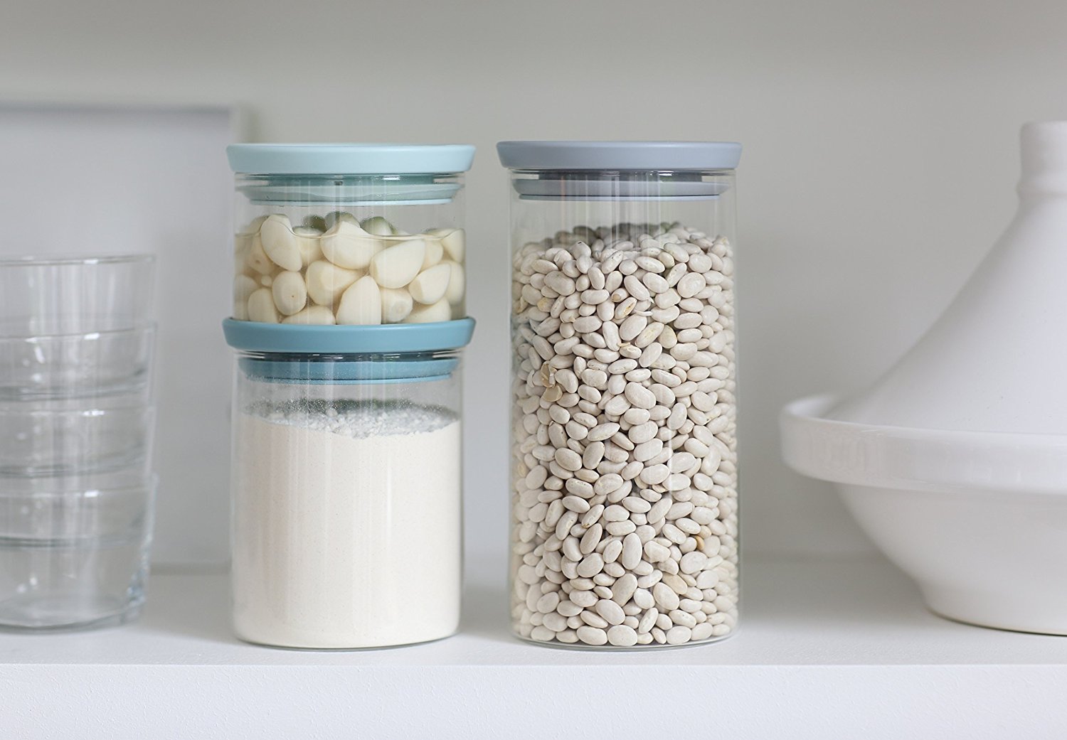 Brabantia Stackable Glass Food Storage Containers