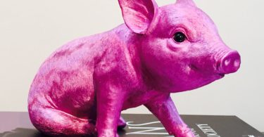 Pink Chrome Piggy Bank