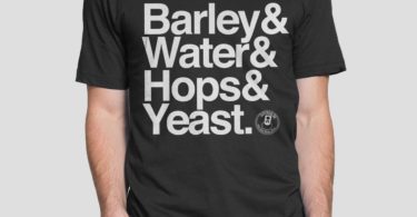 Barley Water Hops Yeast Tee by SUPERKOLDIE