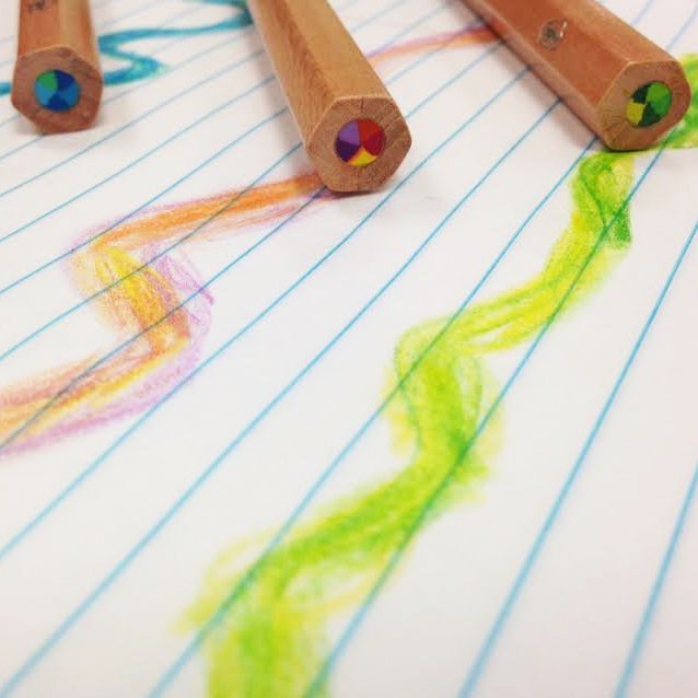 Chunky Rainbow Pencils