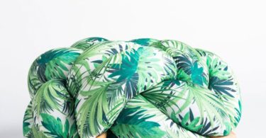 Jungle Pattern Knot Floor Cushion