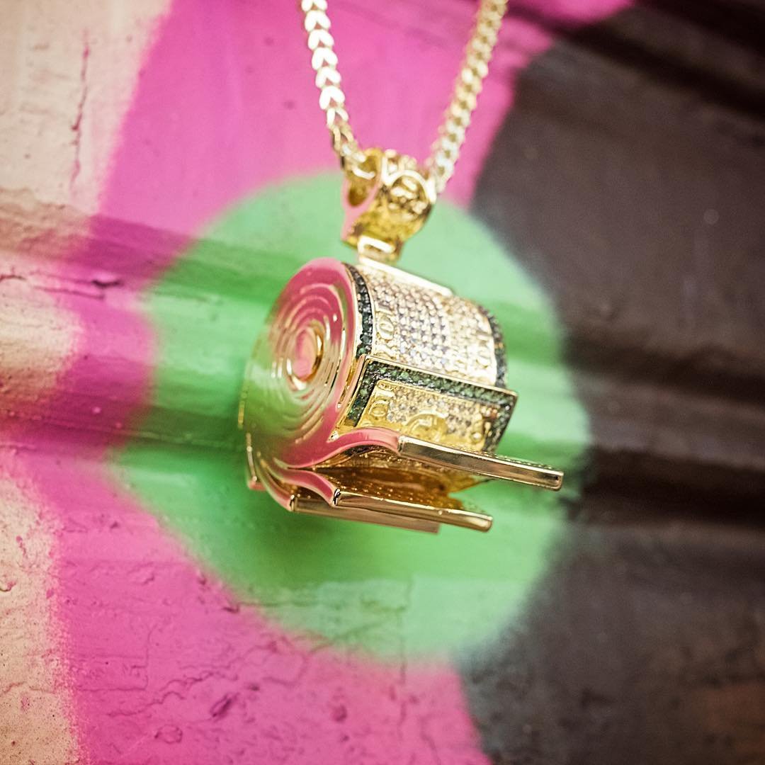 The Money Roll Necklace by Snoop Dogg x King Ice