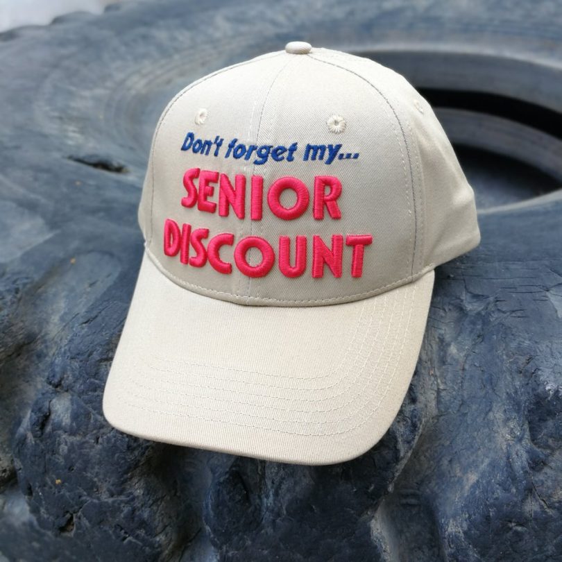 Senior Discount Hat