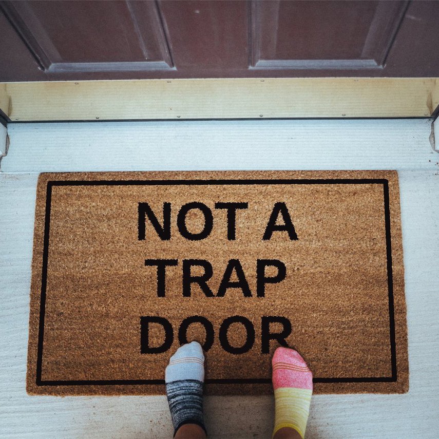 Not A Trap Door Doormat