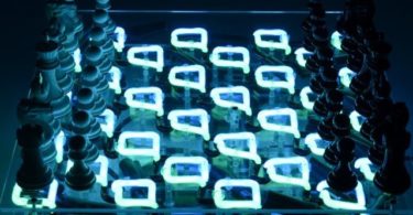 Neon Chess Set
