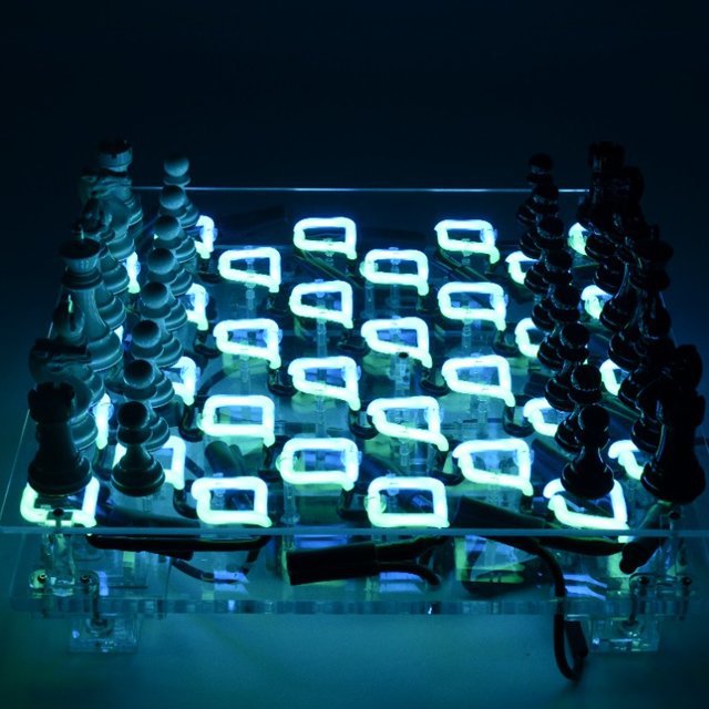 Neon Chess Set