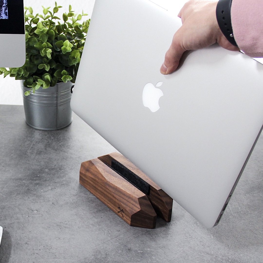 Wooden MacBook Dock