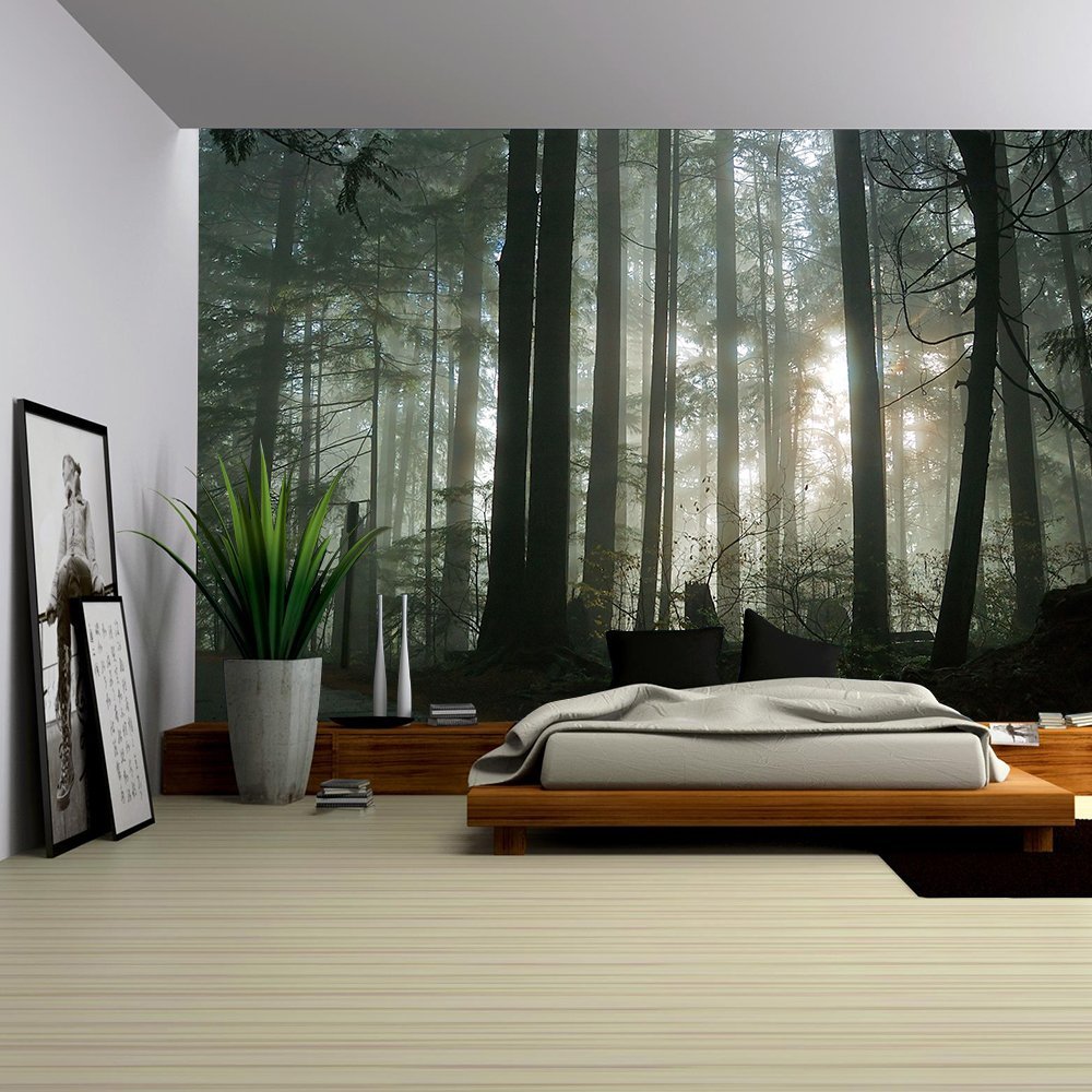 Foggy Forest Wall Mural