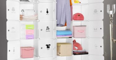 LANGRIA Cubby Shelving 20-Cube Muti-use DIY Portable Storage Drawer