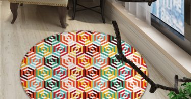 Geometric Round Rug Kid Carpet