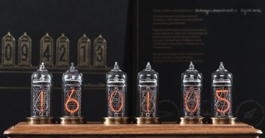 “Vostok-2 Black” Walnut Nixie Clock