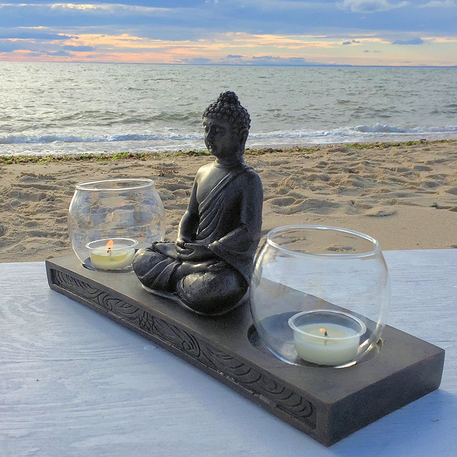 Whole House Worlds The Seated Buddha with Double Glass