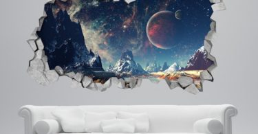 Space Broken Wall Decal